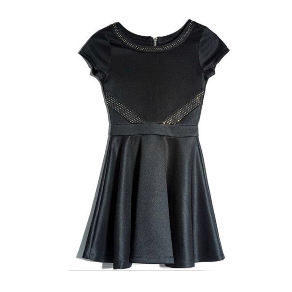 Marciano Alexa Studded Fit-and-Flare Dress
